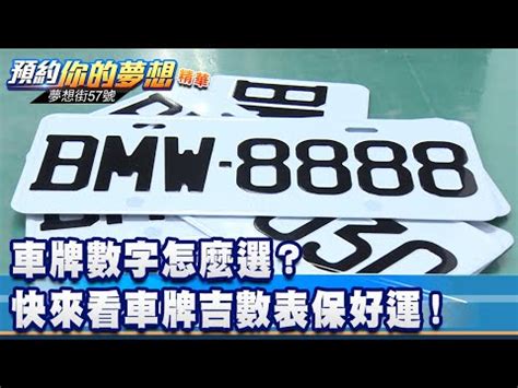 車牌數字怎麼選|好運車牌號碼選購指南：解讀車牌數字的吉利寓意 